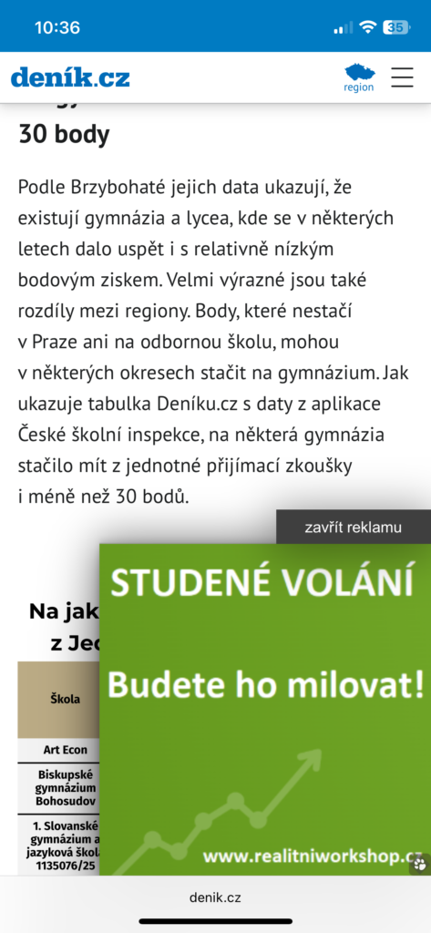visibilní formáty v programatickém nákupu